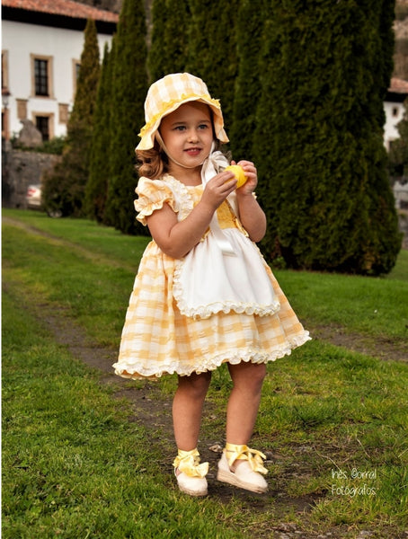Sonata Infantil Spanish Girls Girasol Pinafore Dress VE2113 - MADE TO ORDER