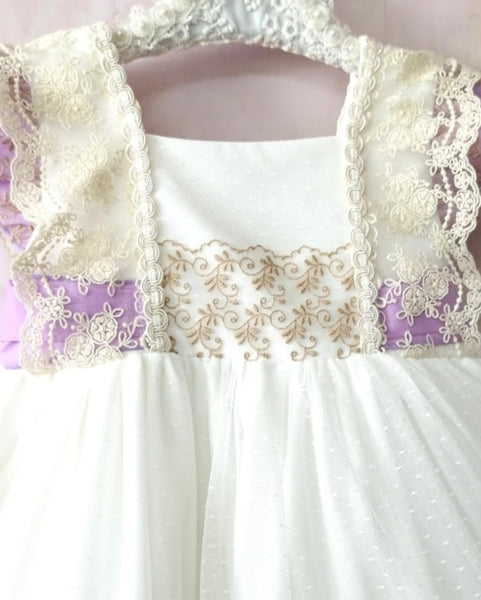 Sonata Spanish Girls Lilac Alegra Puffball Dress MOD27- MADE TO ORDER