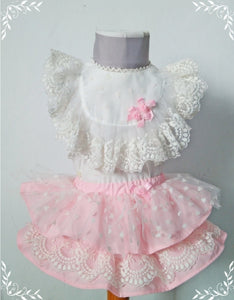 Sonata Spanish Girls Pink Tulle Heart Skirt Set MOD11 - MADE TO ORDER