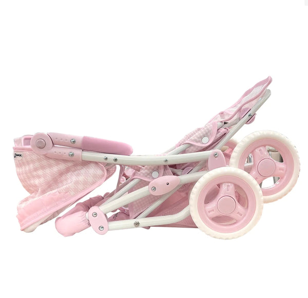Spanish DeCuevas Pink Niza Twin Doll Pram 90346 - IN STOCK NOW