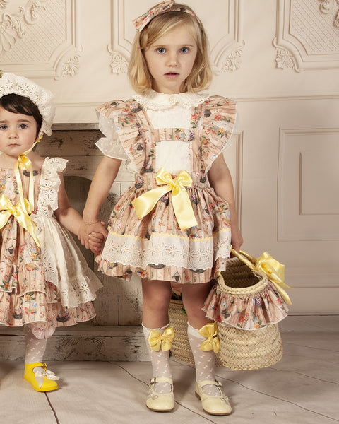 Sonata SS23 Spanish Girls Easter Bunny Pinafore Dress VE2304 - MADE TO ORDER