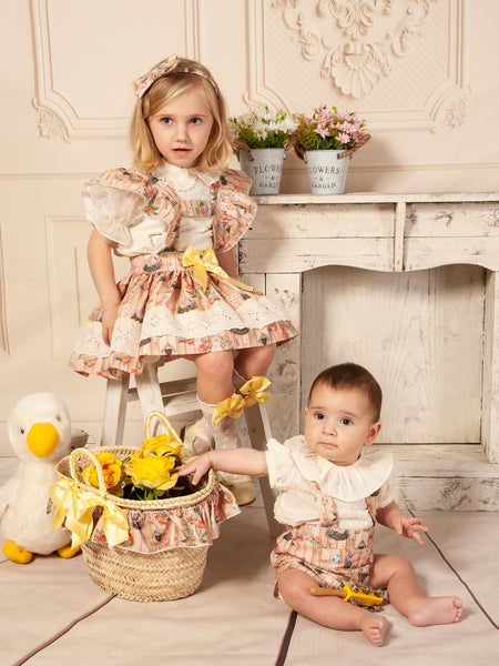 Sonata SS23 Spanish Girls Easter Bunny Pinafore Dress VE2304 - MADE TO ORDER
