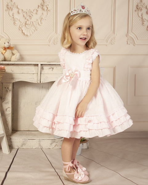 Sonata SS23 Spanish Girls Pink Princess Dress VE2312 - MADE TO ORDER
