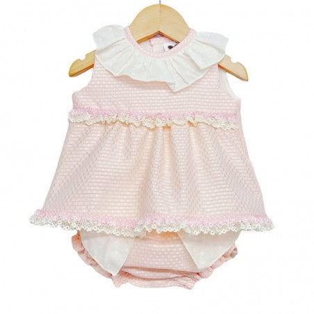Wee Me SS22 Baby Girls Pink Libby Dress & Pants