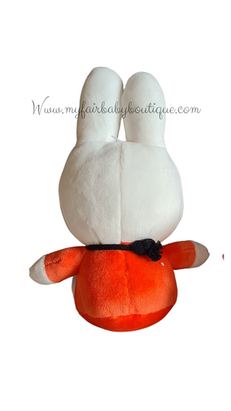 Traditional 16cm Miffy Soft Baby Rattle Toy MF1457OR