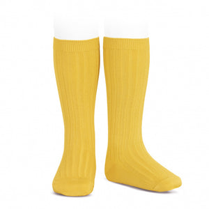 Spanish Condor Knee High Yellow Socks